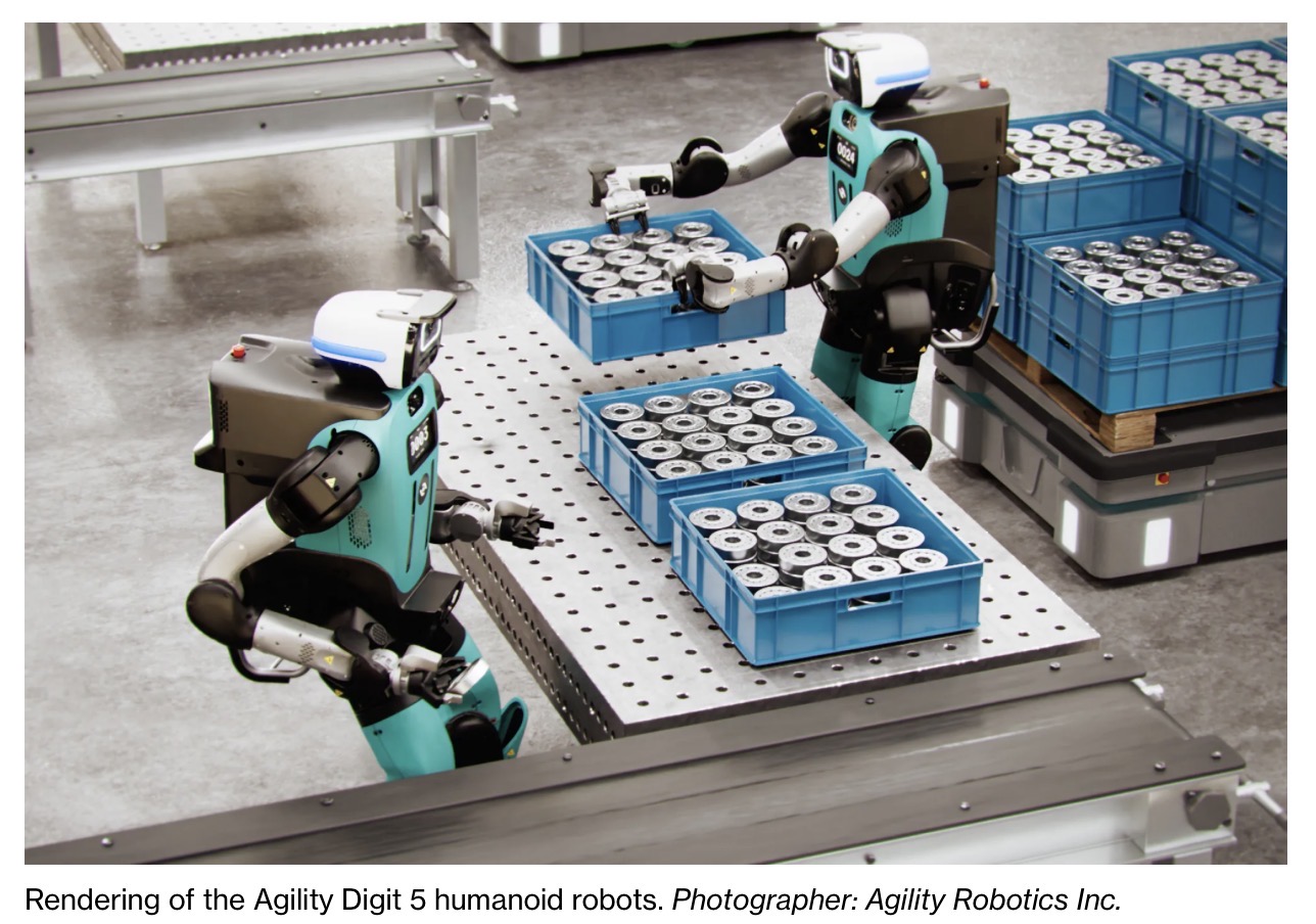 Rendering del robot umanoide Agility Digit 5