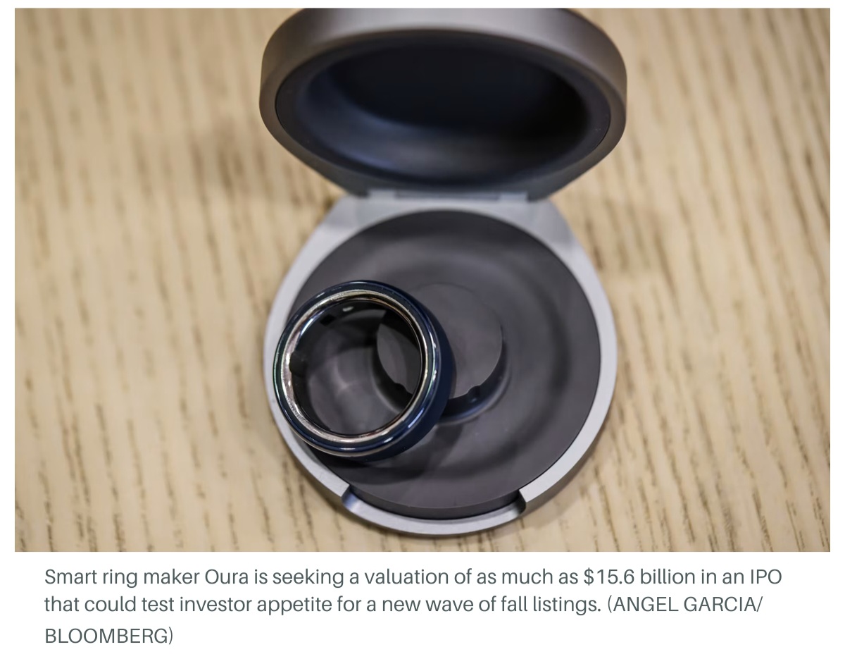 Oura IPO Nasdaq smart ring