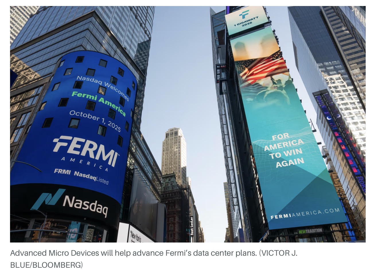 Fermi America Project Matador accordo AMD TensorWave