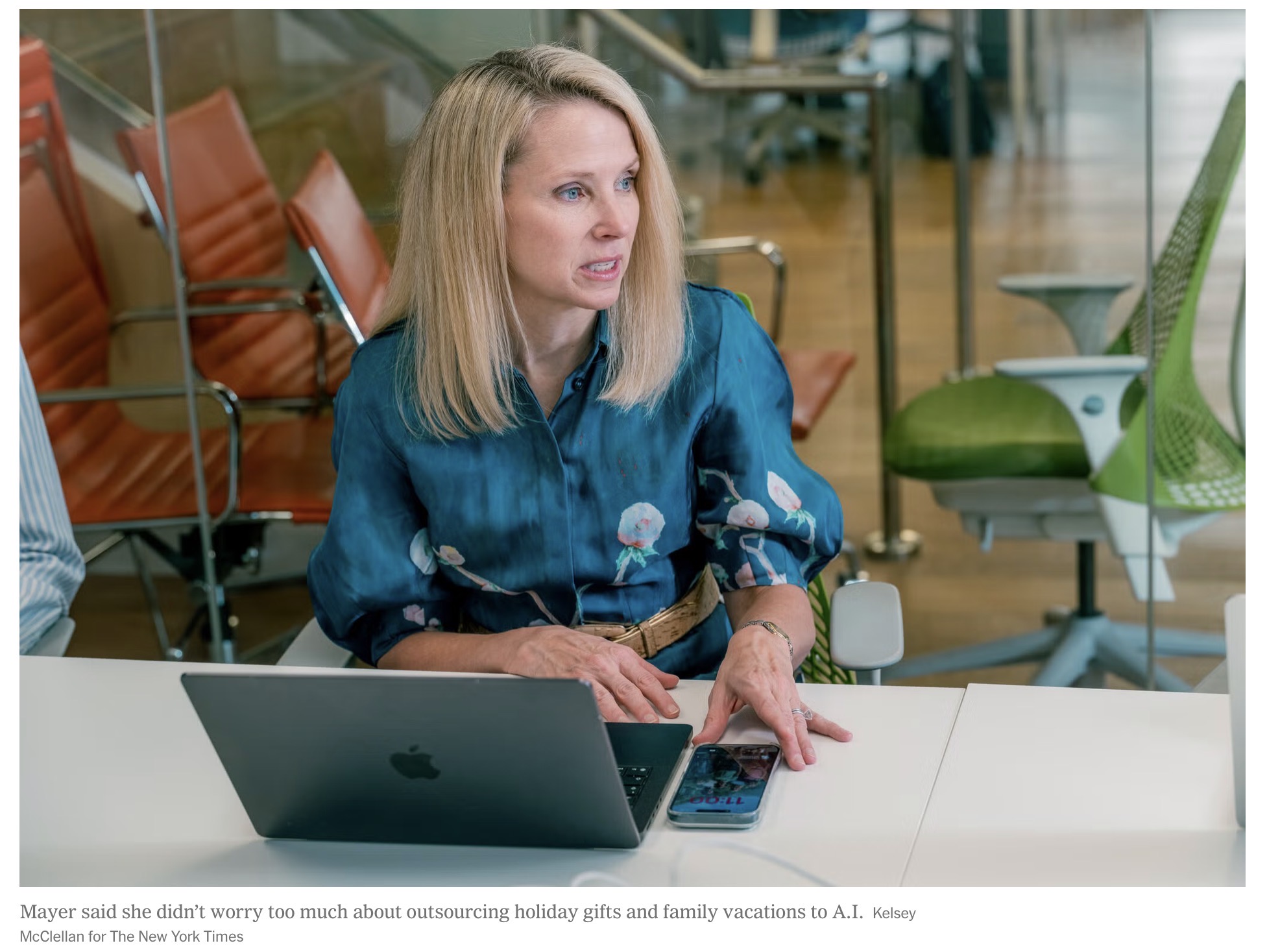 Marissa Mayer, fondatrice di Dazzle ed ex CEO di Yahoo